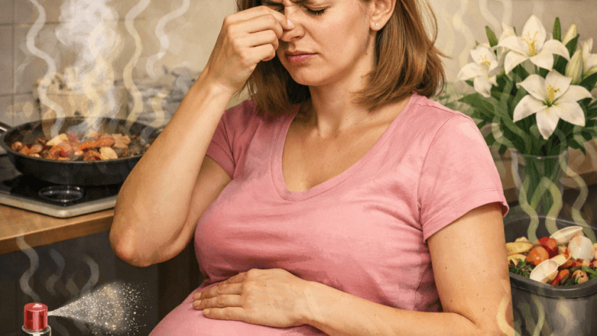 Nadwrażliwość na zapachy w pierwszym trymestrze ciąży