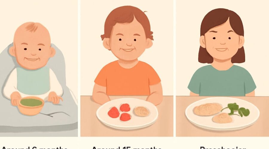 Ile jedzenia powinno jeść małe dziecko w różnym wieku