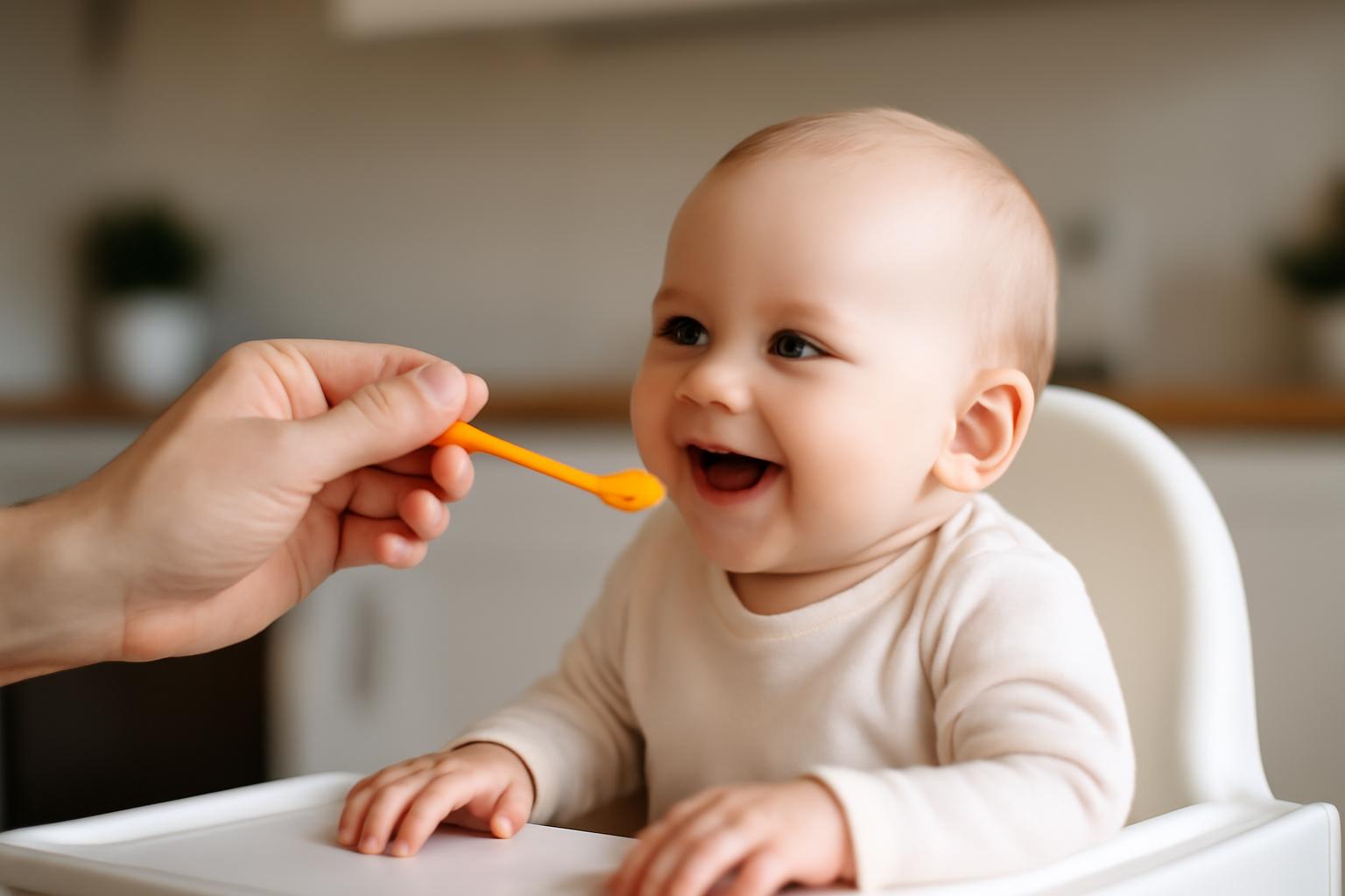 Porcje i etapy żywienia niemowląt od 0 do 12 miesięcy